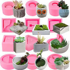 Flower Pot Silicone Moulds Concrete Cement Clay Epoxy Resin Succulent Planter