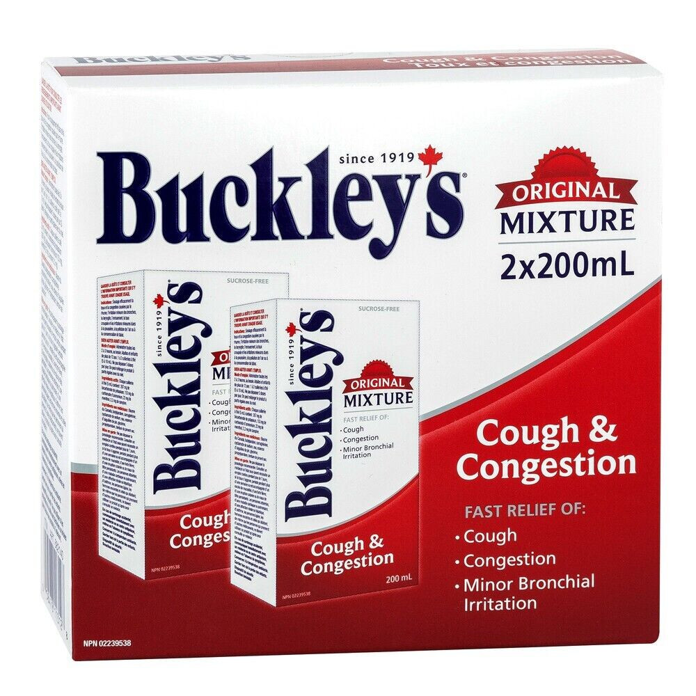 Buckley's Cough & Congestion Syrup Original Mixture 2 x 200ml Best