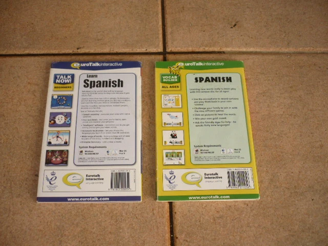LEARN SPANISH-CD-Rom-Beginners & Vocab Bulider-Eurotalk Interactive-Windows-MAC - Image 3 of 3