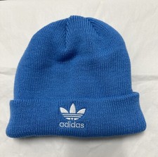 adidas Originals Trefoil Beanie White Logo Women's Ones Size New