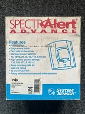 System Sensor P4R SpectrAlert Advanced Fire Alarm Horn/Strobe 4-Wire NEW IN BOX