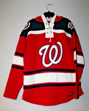New MLB Washington Nationals old time style mid weight cotton hoodie men XXL