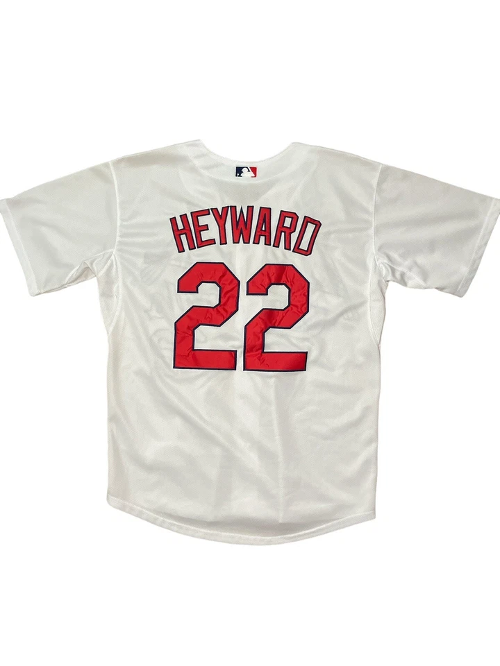 Camiseta Majestic Jason Heyward de los Cardenales de San Luis Auténtica Talla 40 #22 Para Hombre MLB Foto 4 de 4