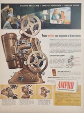 1947 Print Ad Ampro Movie Projectors Slide Projectors Chicago,Illinois
