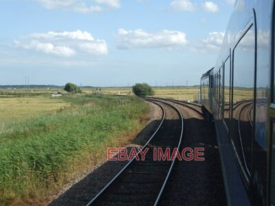 PHOTO  THE RAILWAY LINE LOWESTOFT TO NORWICH LINE LEAVING BEHIND HADDISCOE AND O