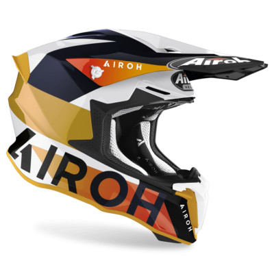 Motorcycle Cross Enduro MX Off Road Motard Airoh Twist 2.0 Lift White Gloss