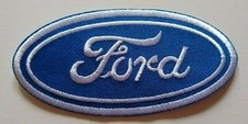 Ford Motors Emblem Patch~Car Truck Auto~4" x 1 7/8"~Embroidered~Iron Sew On