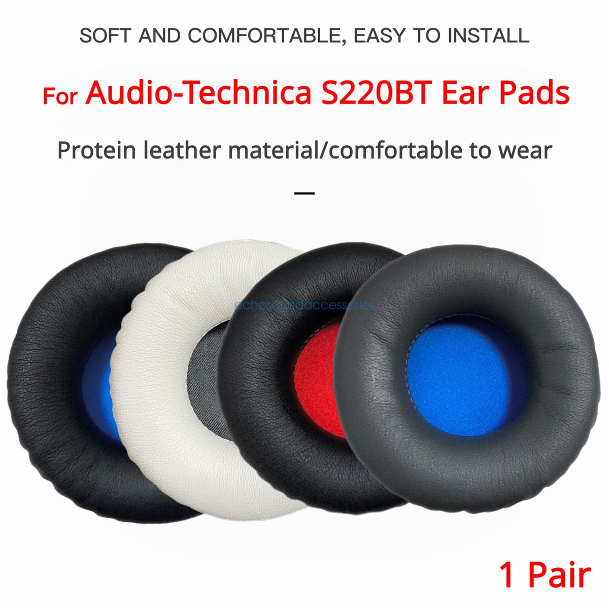 Kwmobile Ear Pads Compatible With AudioTechnica ATH-S200BT...