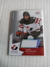 2020 Upper Deck Team Canada Juniors Theo Rochette Jersey #71 Rookie Rc