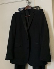 Kenneth Cole Modern 2btn Black Slim Tuxedo 40 R Reg