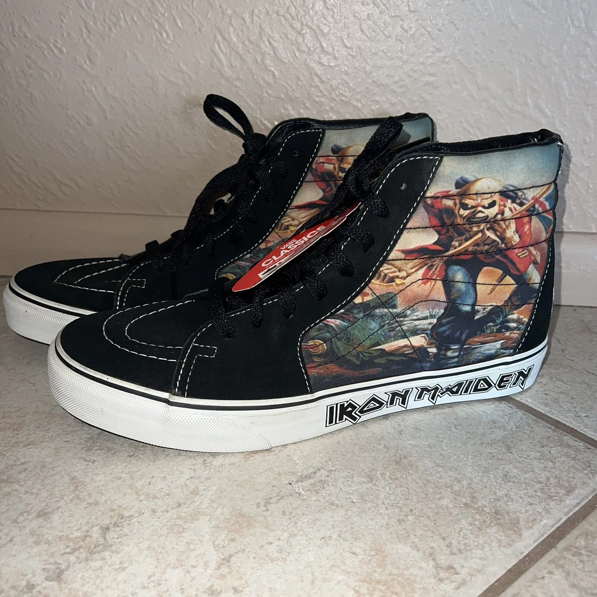 Vans x Iron Maiden The Trooper Sk8 Hi Men s Size 10.5 Vans Off The Wall Collab