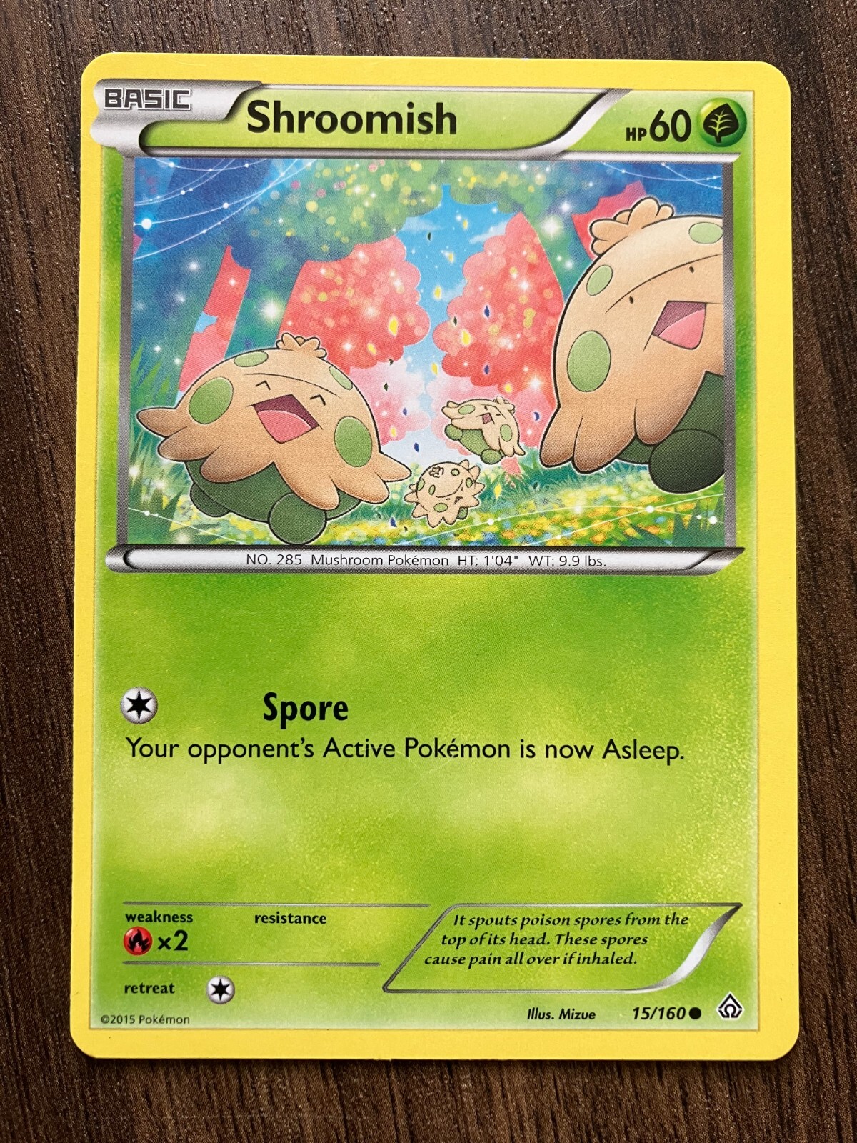 Shroomish 15/160 - 2017 Pokemon Primal Clash Common Card - CLEAN NM