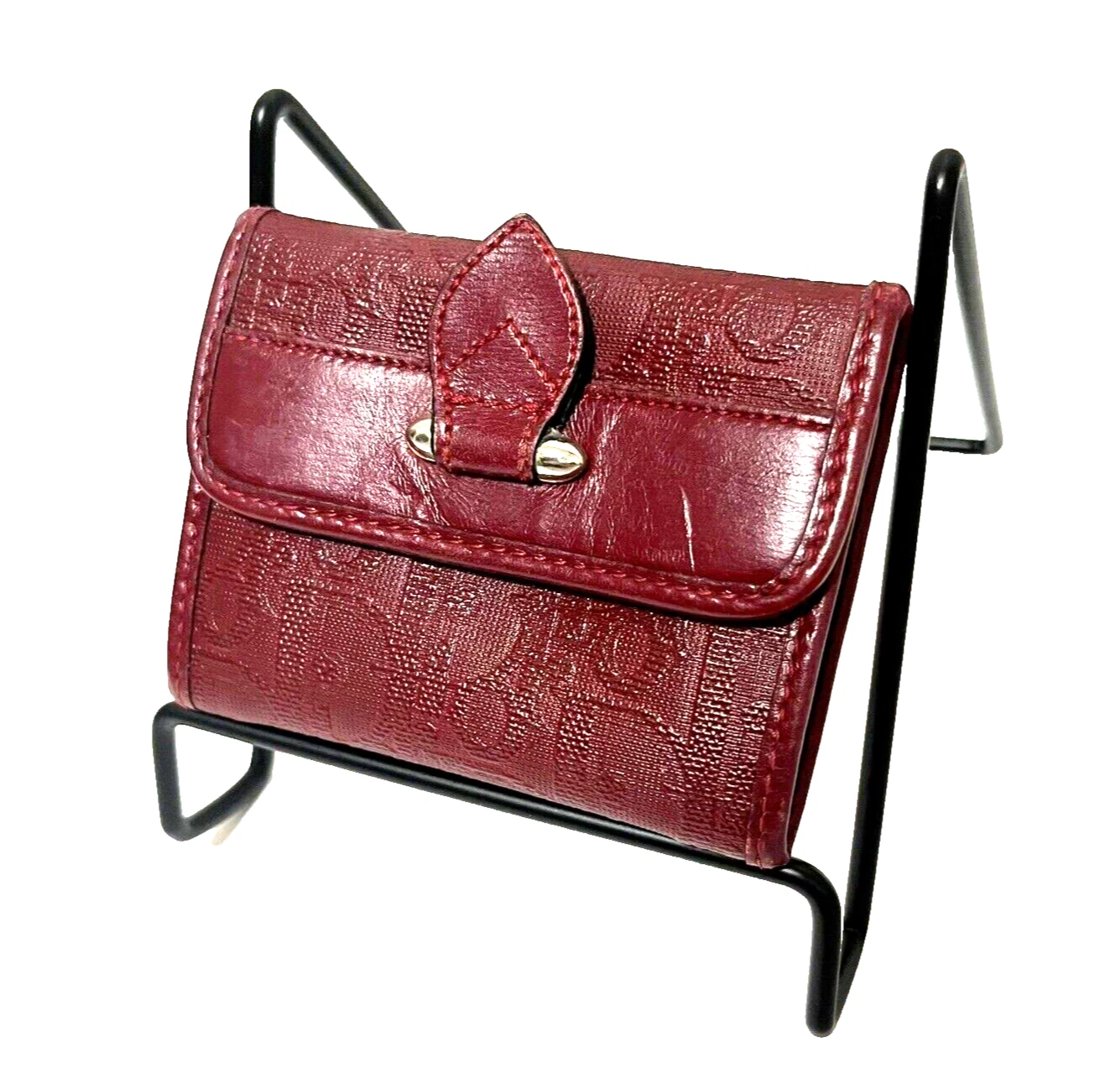 Authentique mini porte monnaie trotteur CHRISTIAN DIOR cuir 0164
