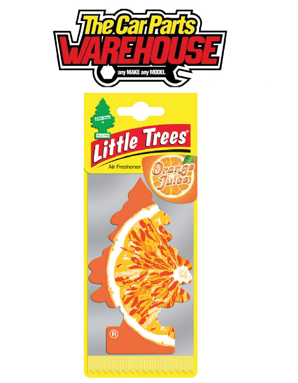 Little Tree Air Freshener Orange Juice Scent Fragrance Pack of 1