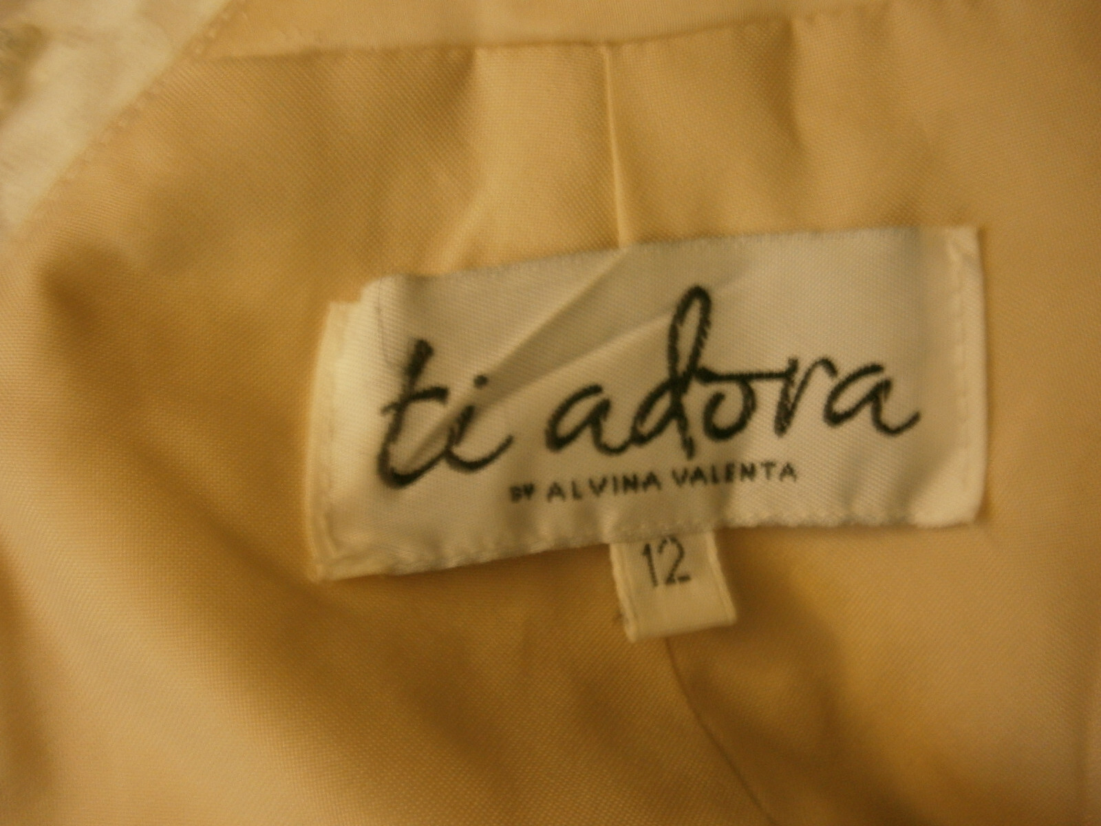 ti adora Alvina Valenta Wedding Dress 12 Ivory Nude Lace Tulle Romantic Boho NEW