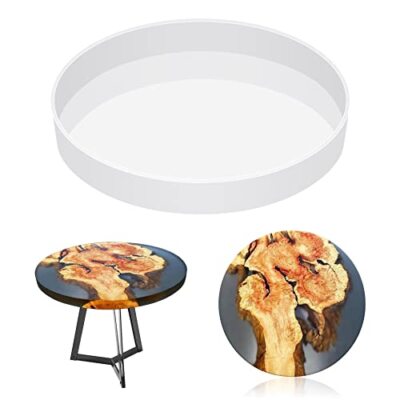 Extra Large Resin Table Mold 14 Inch Round Silicone Epoxy Resin Molds for 