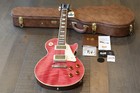 Minty! 2017 Gibson Les Paul Custom Pro Guitar Trans Pink Flametop + Coa Ohsc