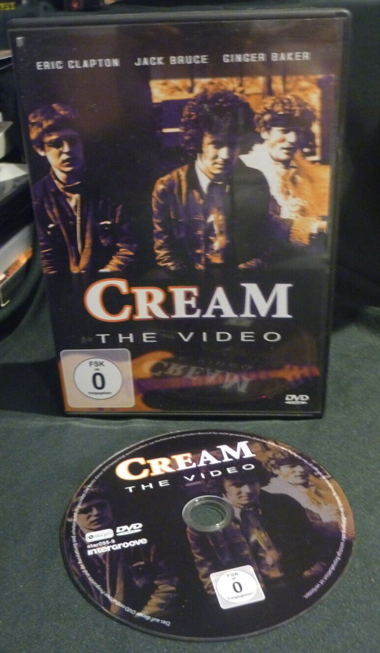 Cream - The Video, DVD Eric Clapton Jack Bruce Ginger Baker