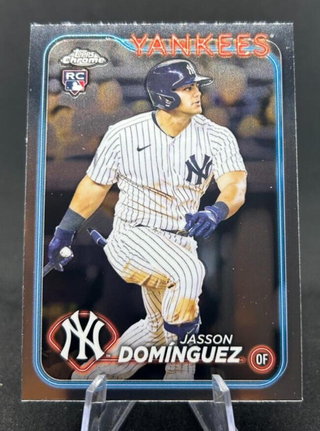 Jasson Dominguez 2024 MLB Topps Chrome Base Rookie RC #89 Yankees