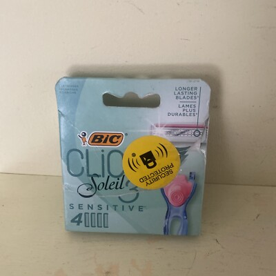 BIC Soleil Sensitive Click 3 Sensitive 4er Pack Klingen Brandneu