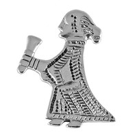 925 Silber Replik Wikinger Amulett WalküRe WalküRenanhäNger Walhall Odin + Band