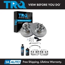 TRQ Brake Pad & Rotor Kit Semi-Metallic Fits Ford Mercury