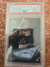 2021 Topps Chrome Black Ha-Seong Kim Green Refractor Rookie Auto /99 #CBA-HK