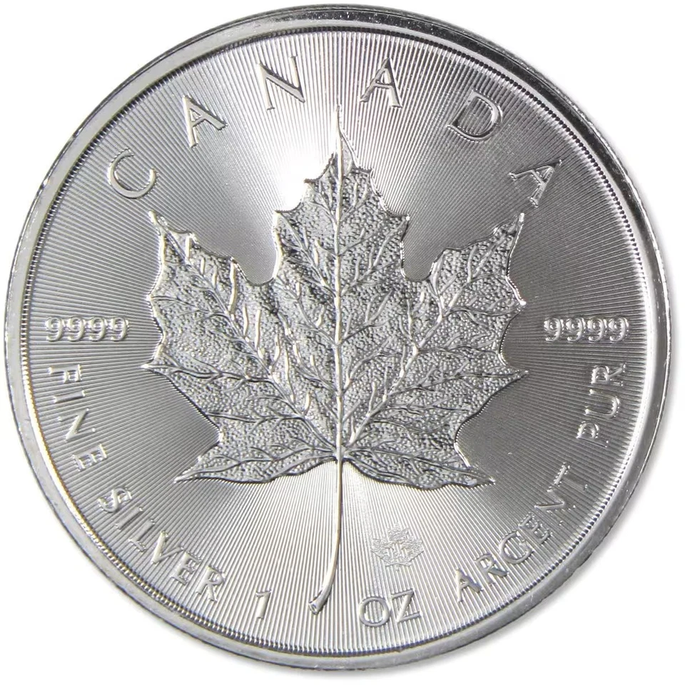 Moneda de plata hoja de arce canadiense 2024 1 oz .9999. Auténtico. Cuidado con los demás Foto 2 de 3