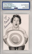 CAROL BURNETT SHOW PERFECT PHOTOGRAPH PSA DNA COA SIGNED CERTIFIED AUTOGRAPH