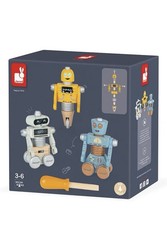 Janod Brico'kids Take-Apart DIY Robots 53 Piece Set – Ages 3+