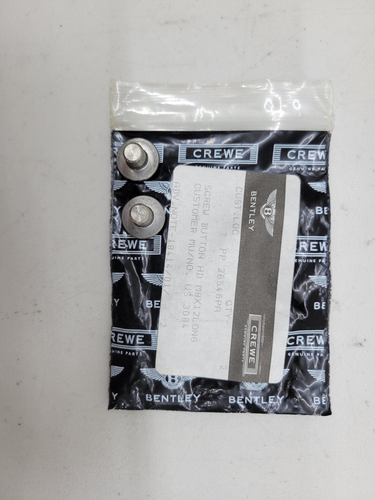 Rolls Royce & Bentley Screw Button PP26546PA