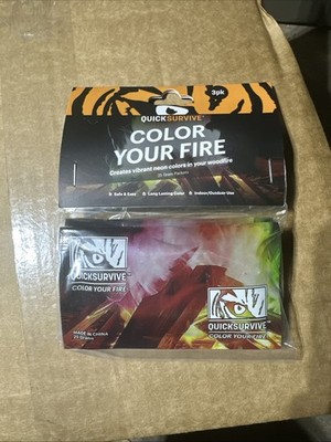 (4-Pk) QuickSurvive Vibrant Long-Lasting Pulsating Flame Color Each One Has 3