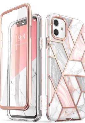 i-Blason/Cosmo Glitzer Smartphone-/Handyhülle für iPhone 11 (NEU), Marmor/rosa
