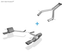 Fox Duplex Racinganlage ab Kat Mercedes E-Klasse W211 E500 Limo je 115x85mm oval