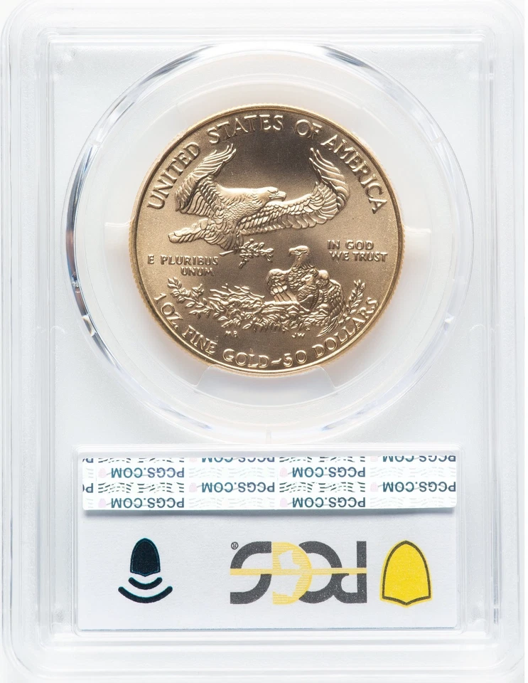 1995 $50 American Gold Eagle 1 oz PCGS MS70 – Perfect Grade – Stunning Brilliant - Image 2 of 2