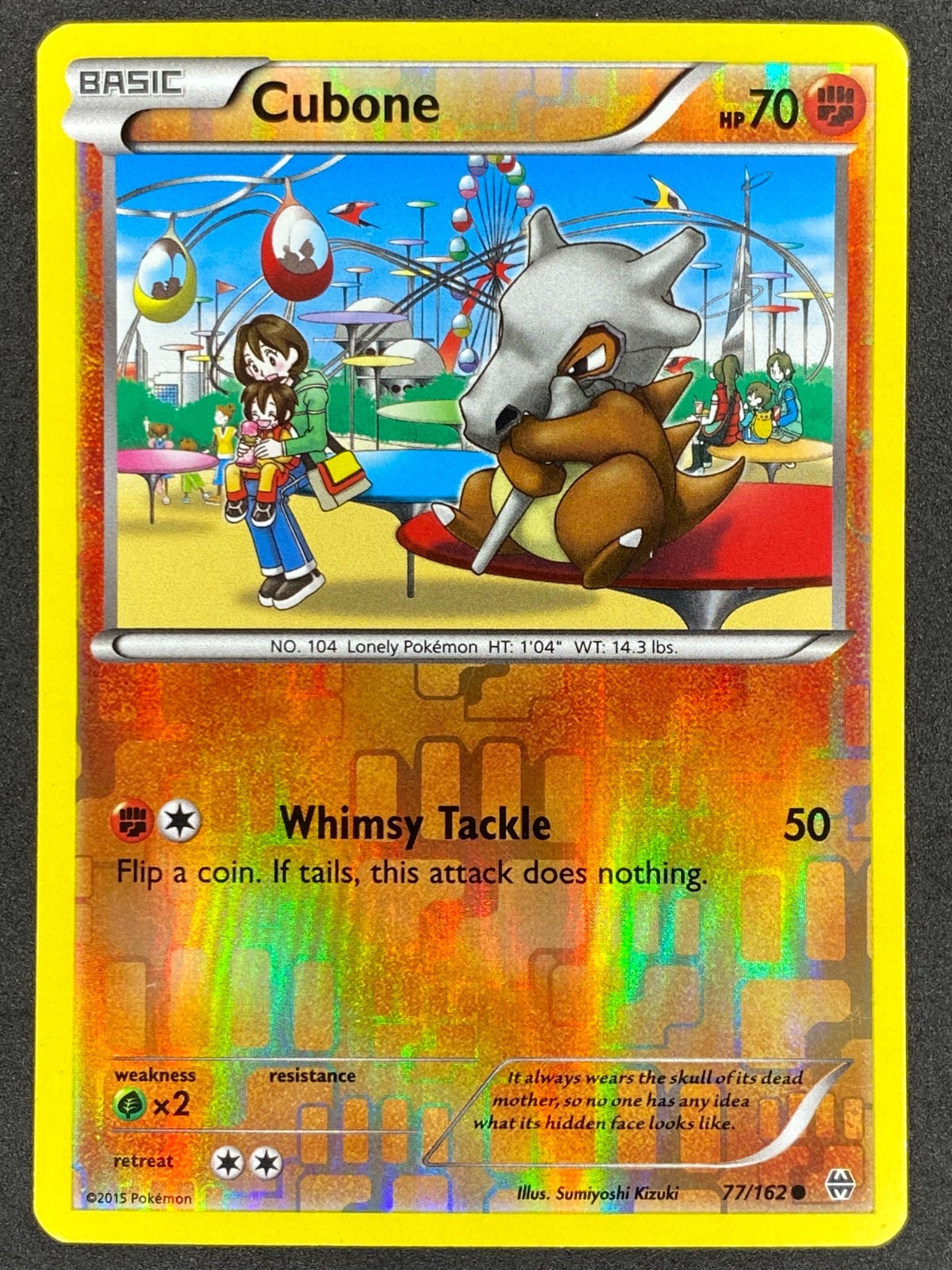 Pokémon Cubone Reverse Holo 77/162 BKT BREAKthrough LP/NM