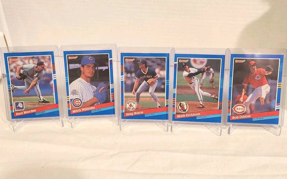Lote de 5 tarjetas de error MLB Donruss 1991 espalda blanca LEER DESCRIPCIÓN COMPLETA  Foto 2 de 4