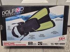 Dolfino Professional Train  Travel Adult Swim Fins. Ages 14 . Size Small.