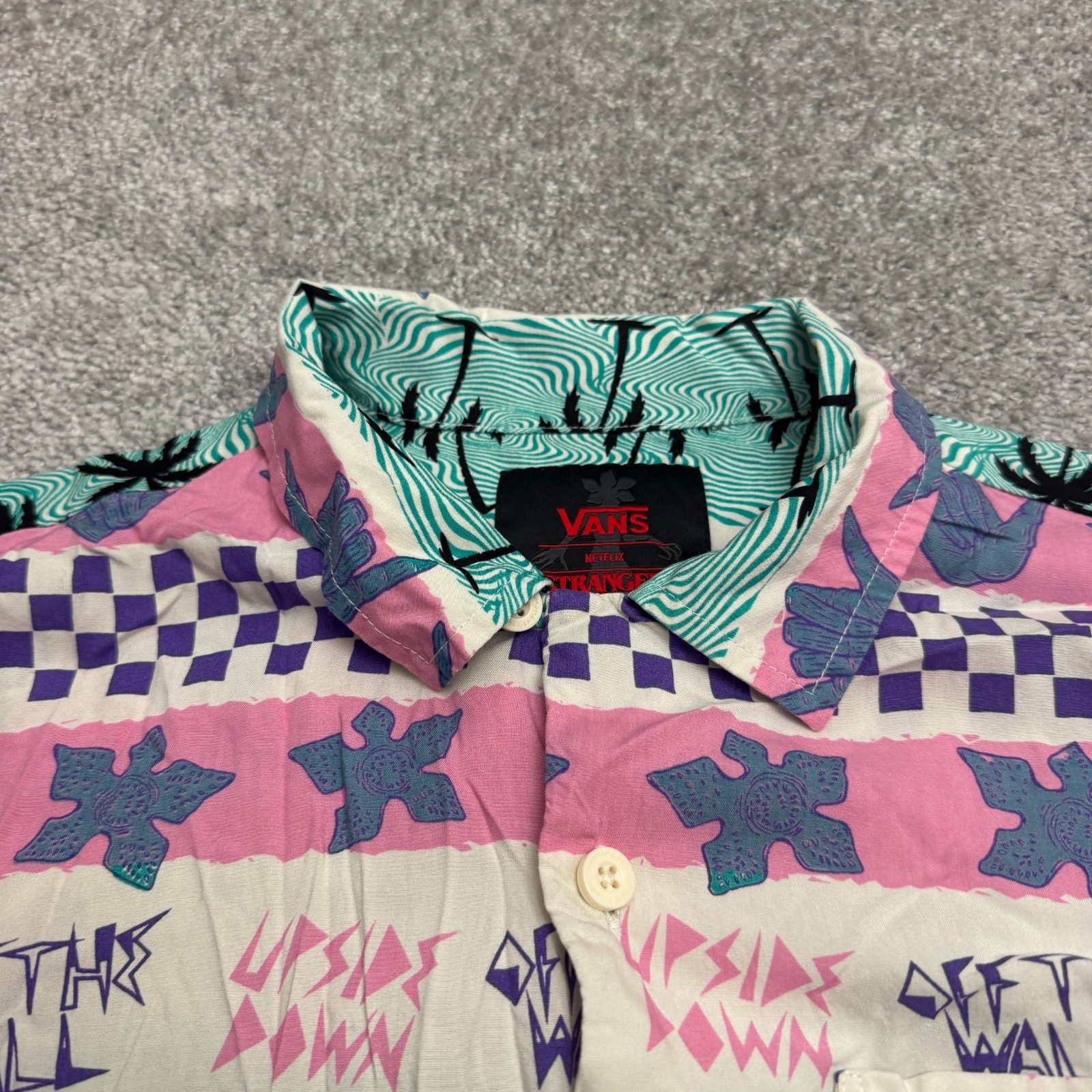Vans Off The Wall Stranger Things Button Down Shi… - image 3