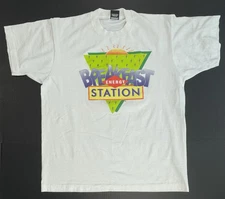 Vintage BREAKFAST ENERGY STATION T-Shirt Single Stitch Screen Stars Best Tag XL
