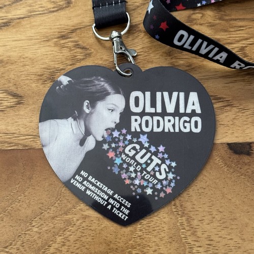 Olivia Rodrigo 2024 official GUTS World Tour VIP Lanyard / Pass /Laminate - Picture 2 of 3