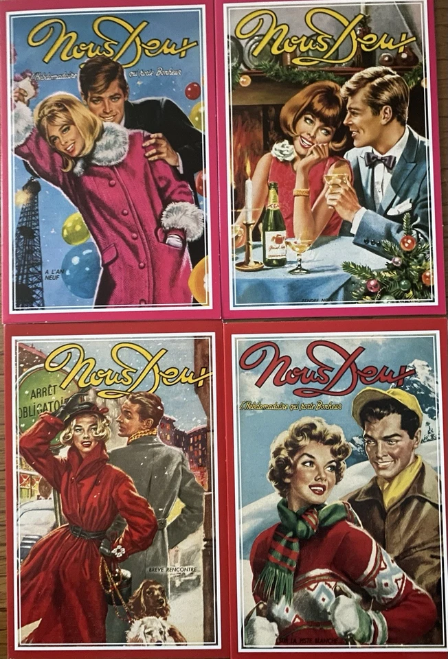 10 Cartes Modèles Vintage Nous Deux Toutes Occasions Collector . Avec Enveloppe - Photo 1/4