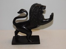 Bombay Antiqued Bronze Lion Bookend lub Stop do drzwi 8,25 cala Wysoki Ciężki przedmiot kolekcjonerski