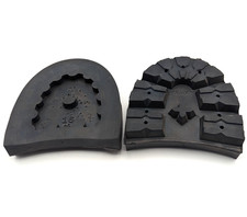 Vibram 100 Montagna Heels SBR Solid Size 16 Rugged Outdoor 1 Pair Black