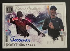 2025 Panini Impeccable Josuar Gonzalez Silver Auto 15/35 Canvas Creations