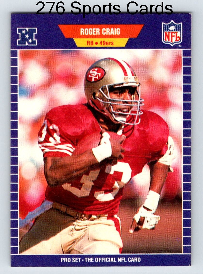 Roger Craig #372 Football Cards 1989 Pro Set trading card — raw and PSA graded price guide