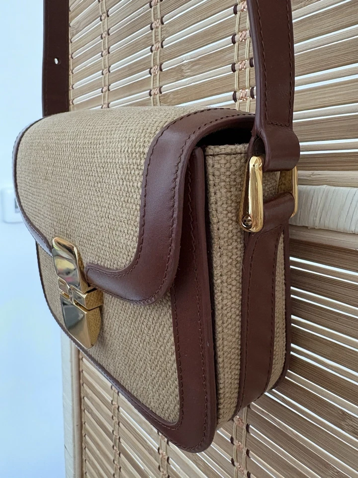 Cartera Bandolera Ajustable APC Grace Cuero Marrón Tostado Poco Usada Foto 4 de 4