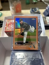 2015 Topps Chrome Orange Refractor #90 Carlos Rodon /25 Rookie Card RC. rookie card picture