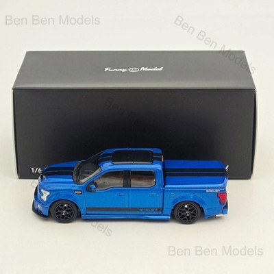Funny Model 1/64 SHELBY F-150 Shelby Super Snake Pickup Blue
