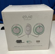 Elvie Stride Plus Double Electric Breast Pump In Box with Accessories